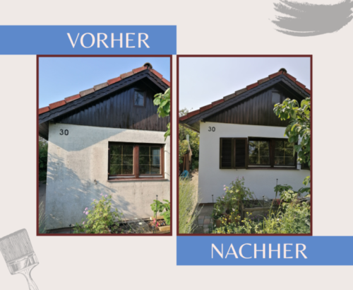 vorher-nachher - Gartenhaus neu renoviert