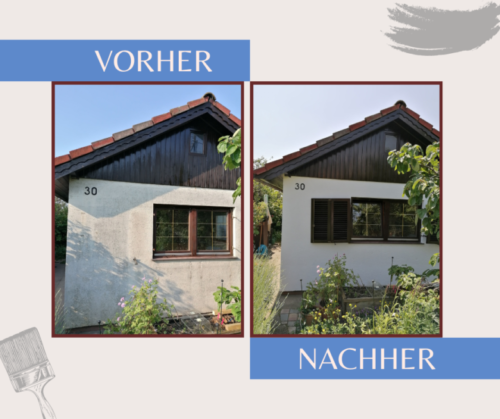 vorher-nachher - Gartenhaus neu renoviert